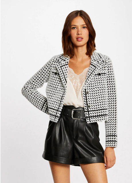 Imagen - Chaqueta de mujer corta con estampado geométrico de Morgan, 75€.