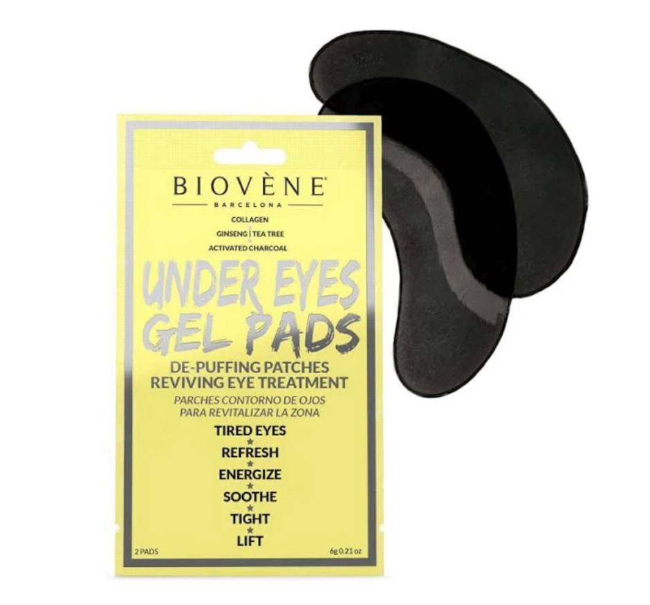 Los parches de gel para el contorno de ojos de la firma Biovéne cuentan con ingredientes como el colágeno, el ginseng, el carbón activado y el aceite de árbol de Té. Ayudan a revitalizar y calmar los ojos cansados e hinchados. Una unidad cuesta 1,99 euros en la perfumería Douglas. 
