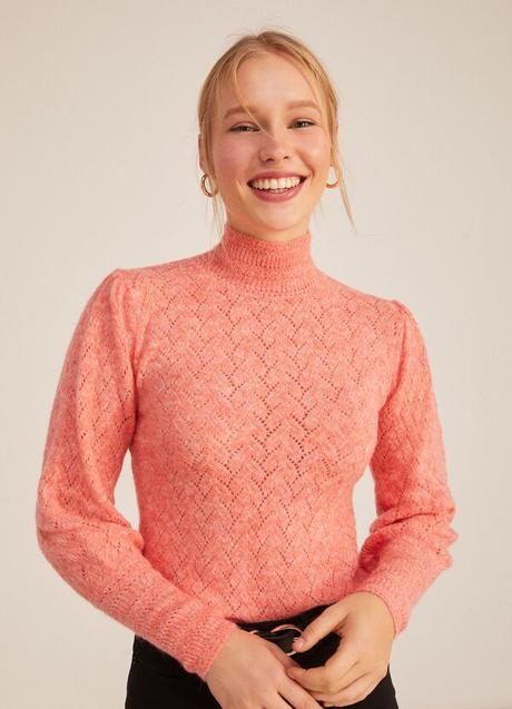 Imagen - Jersey con cuello alto en salmón de Springfield. Foto: Springfield.