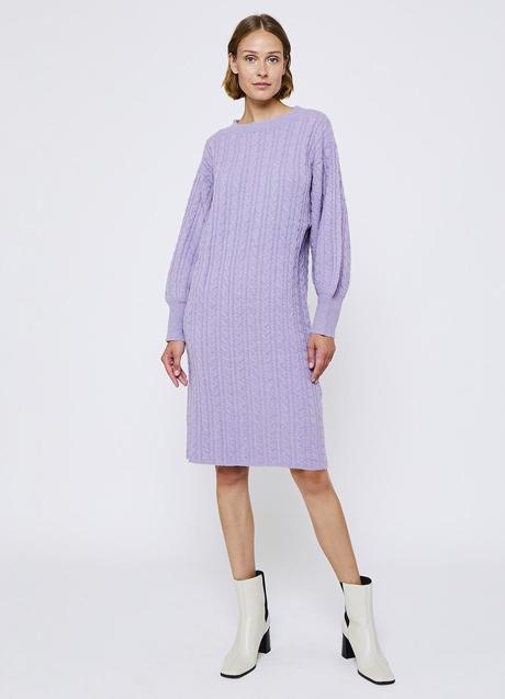 Imagen - Vestido de tricot trenzado y manga abullonada de Simorra, 69€..