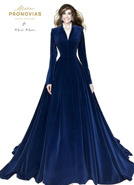 Imagen - Mariló Montero llevó un abrigo azul de terciopelo.