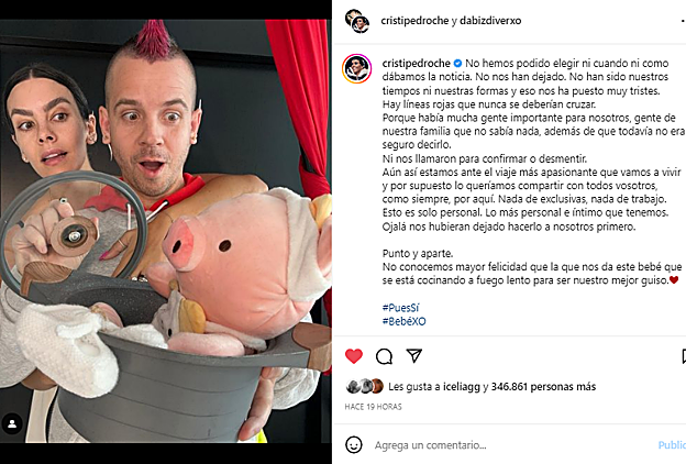 Cristina Pedroche y Dabiz confirman su embarazo en Instagram.