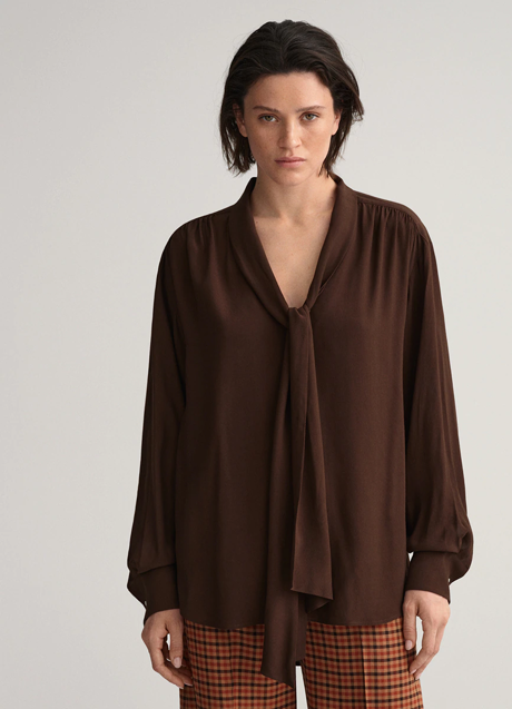 Imagen - Camisa con lazada de Gant, 78€ (antes 130€).