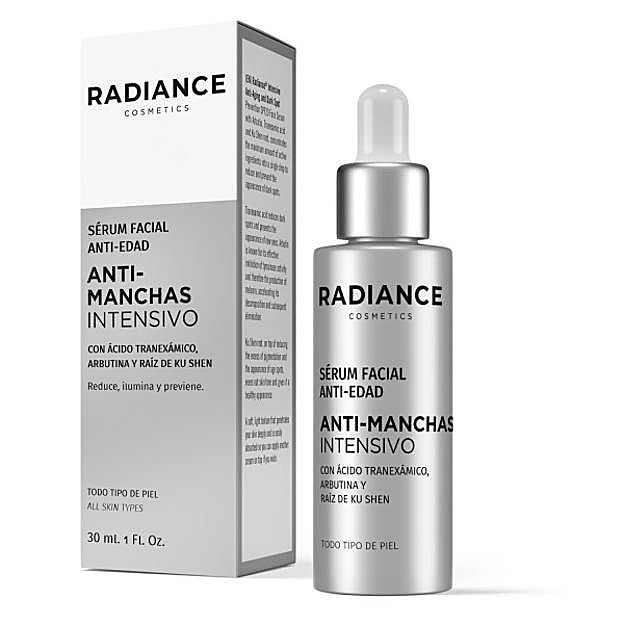Sérum Facial Antimanchas Intensivo de Radiance Cosmetics.