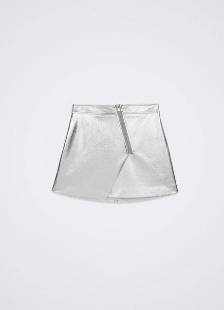 Imagen - Falda plateada de Parfois. Foto: Parfois.