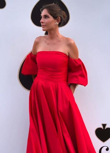 Imagen - Lourdes Montes, de rojo, en la Gala starlite. INSTAGRAM