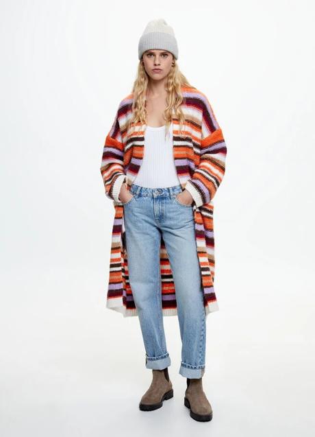 Imagen - Cárdigan multicolor de rayas de Parfois. Foto: Parfois.