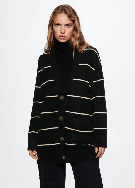 Imagen - Chaqueta de punto oversize con rayas