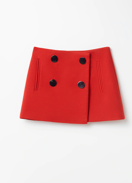 Imagen - Falda roja mini de Sfera, 19,99€ (antes 39,99€).