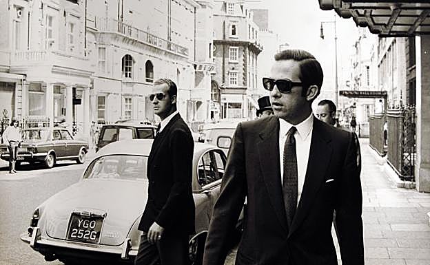 El rey Juan Carlos y su cuñado, el rey Constantino de Grecia (en primer plano)