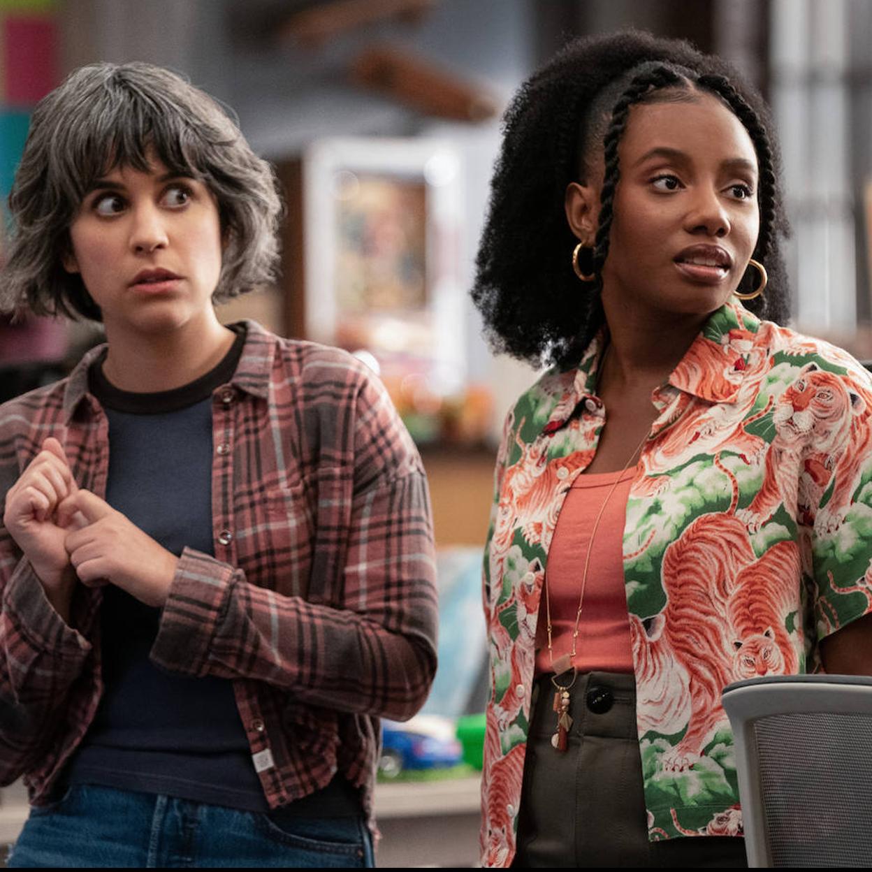 Fotograma de 'Mythic Quest' (Apple TV), que aborda las batallas en una empresa de videojuegos.