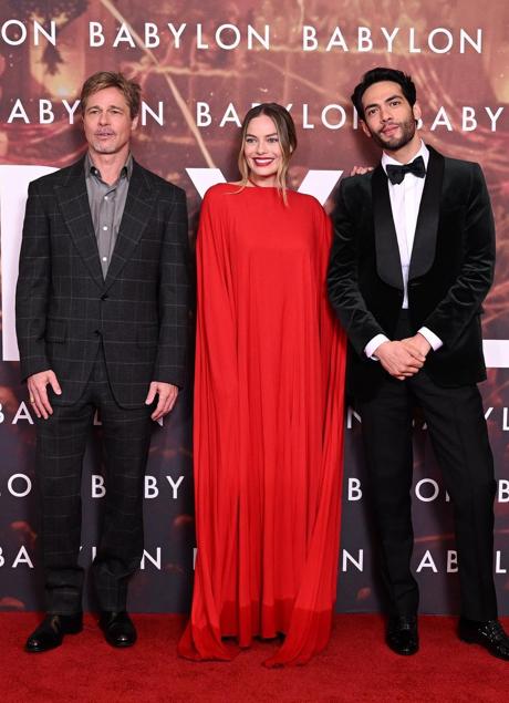 Imagen - Brad Pitt, Margot Tobbie y Diego Calva. / @paramountpics