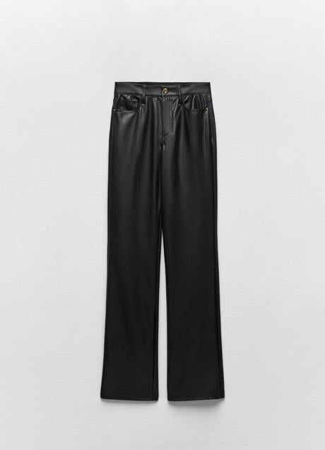 Imagen - Pantalón efecto piel de Zara. Foto: Zara.