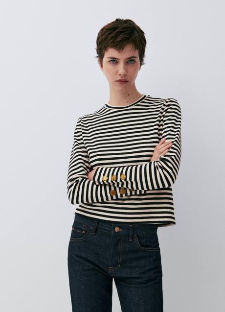 Imagen - Camiseta a rayas con manga larga