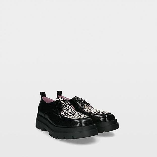 Zapatos oxford animal print