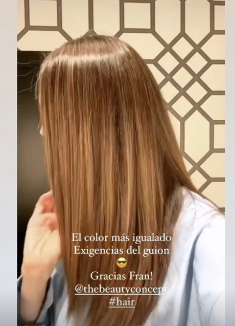 Imagen - Eugenia Silva con mechas babylights. Foto @thebeautyconcept