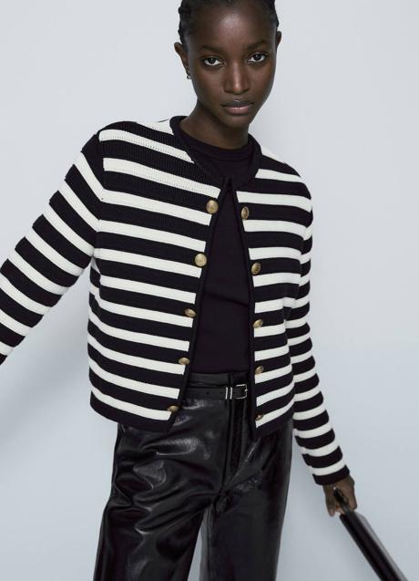 Imagen - Chaqueta de punto a rayas