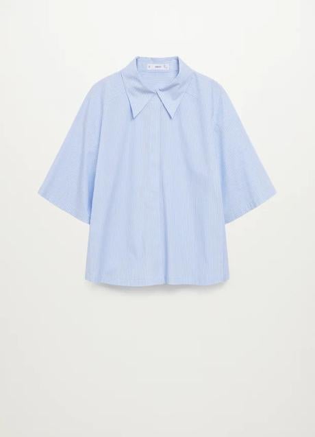 Imagen - Camisa con estampado de rayas de Mango Outlet. Foto: Mango Outlet.