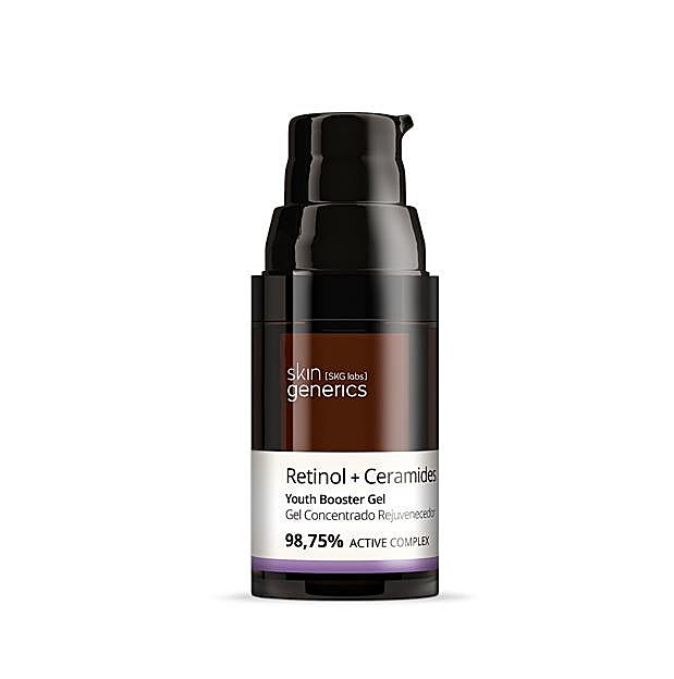 Retinol + Ceramides Gel Concentrado Rejuvenecedor 98,75% Complejo Activo de Skin Generics.