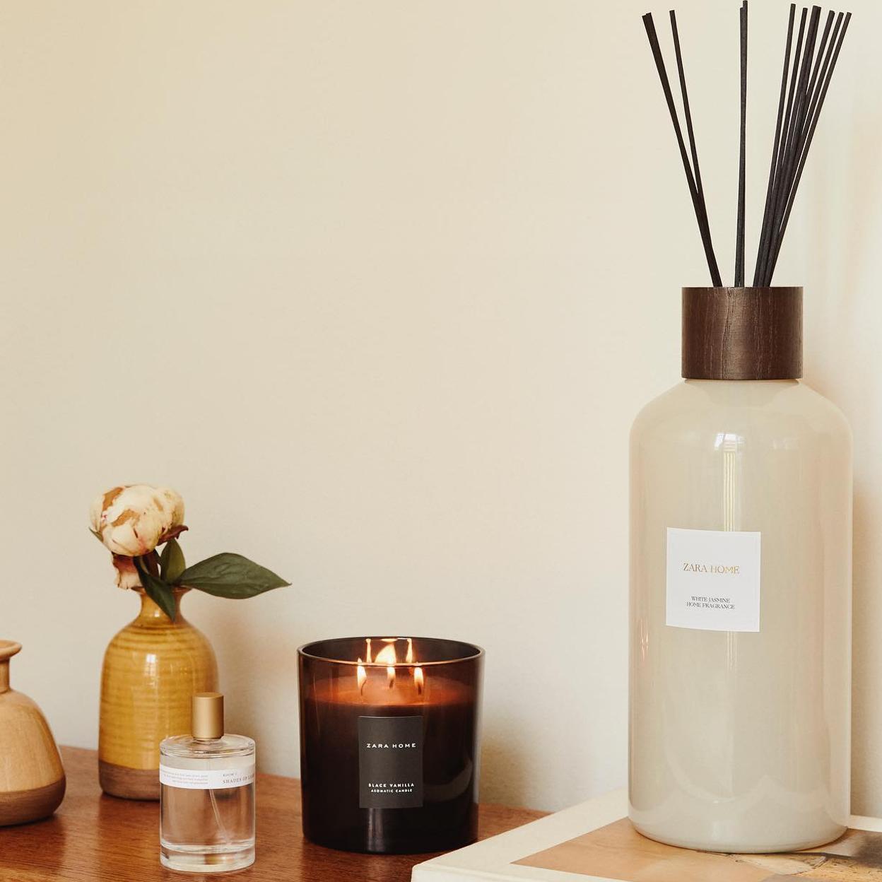 Bodegón con fragancias de Zara Home