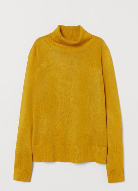 Imagen - Jersey de cuello alto en color mostaza de H&M. Foto: H&M.