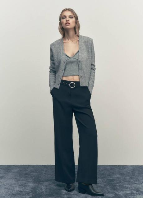 Imagen - Pantalón culotte con cinturón joya