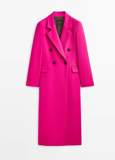 Imagen - Abrigo fucsia de Massimo Dutti. Foto: Massimo Dutti.