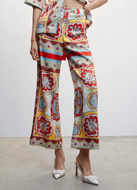 Imagen - Pantalón fluido con print barroco