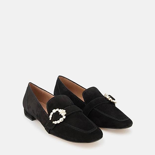 Slippers con hebilla de joya