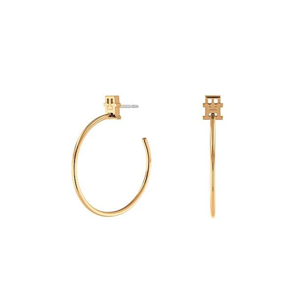 Pendientes de aro de Tommy Hilfiger.