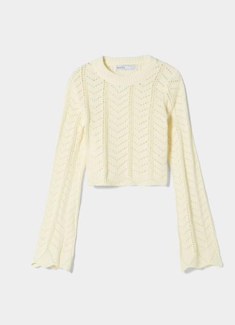 Imagen - Jersey de canalé de Bershka, 19,99€.