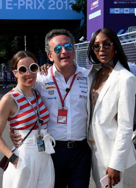 Imagen - Ana Aznar y Alejandro Agag, en el circuito de Fórmula E con la modelo Naomi Campbell. (Foto: INSTAGRAM)