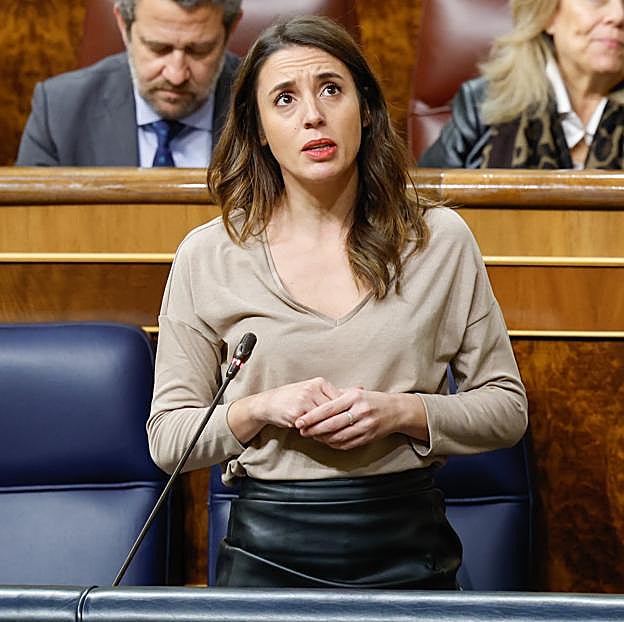 Irene Montero en el Congreso.
