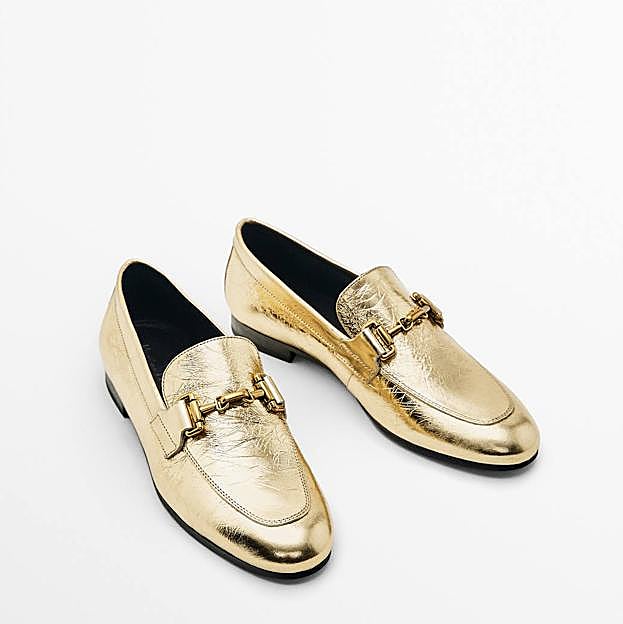 Mocasines metalizados