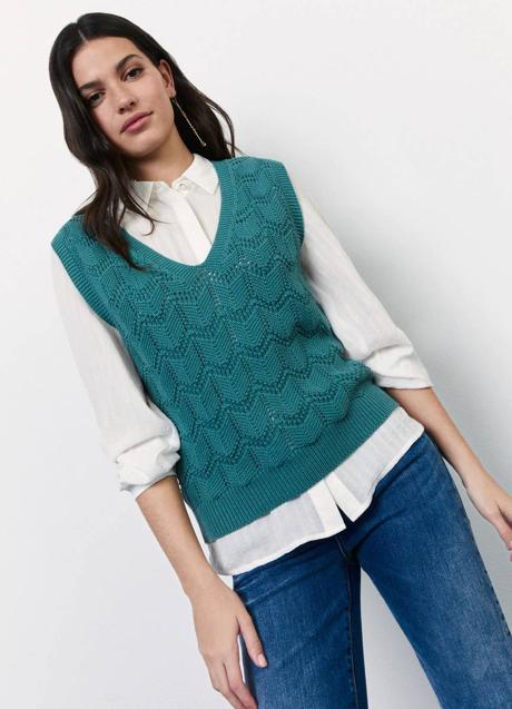 Imagen - Chaleco de punto calado