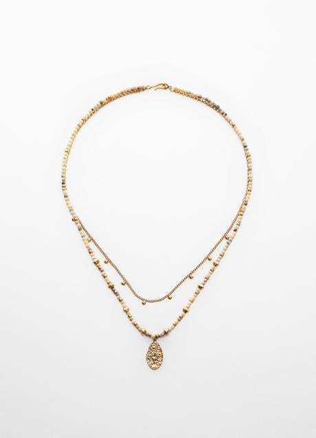 Imagen - Collar doble con abalorios de Mango (15,99 euros)