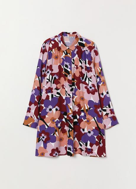 Imagen - Vestido camisero de flores de Lefties. Foto: Lefties.