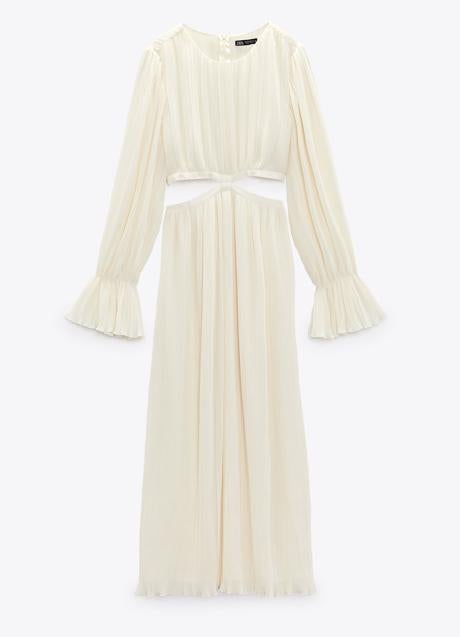 Imagen - Vestido plisado de Zara. Foto: Zara.