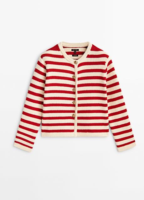 Imagen - Cárdigan de rayas con botones dorados (79 euros)