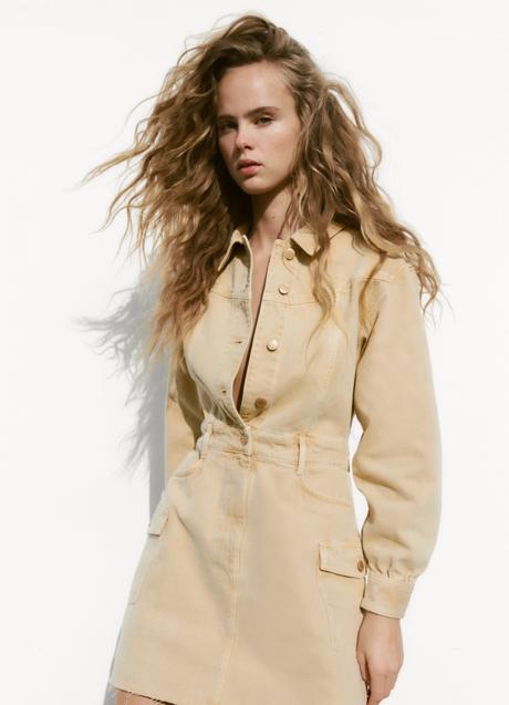 Imagen - Vestido en tejido vaquero Zara (39,99 euros)