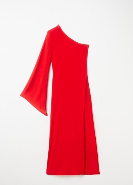 Imagen - Vestido rojo asimétrico de Sfera (25,99 euros)