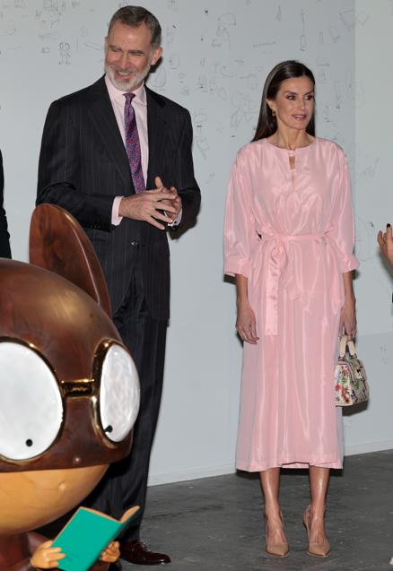 Imagen - Letizia escogió un vestido rosa para ARCO 2023. / GTRES
