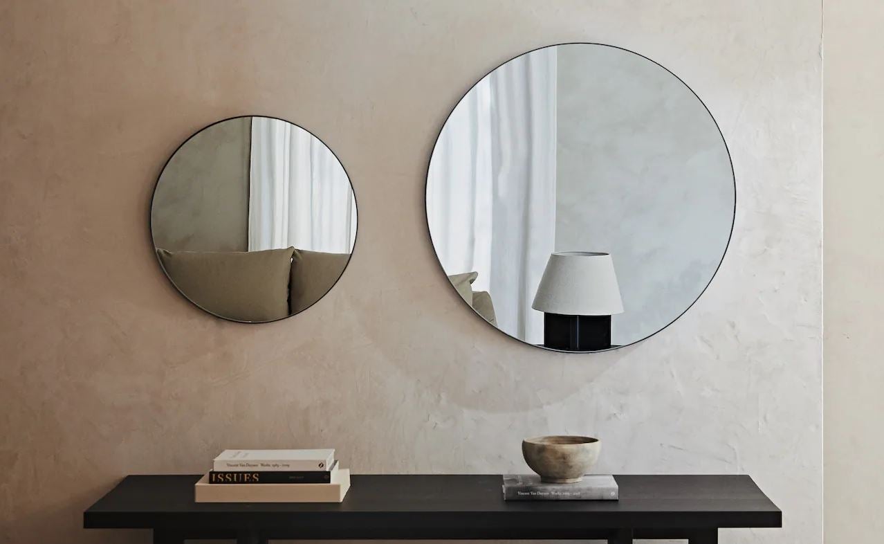 Espejos redondos de Zara Home, desde 69.99 euros.