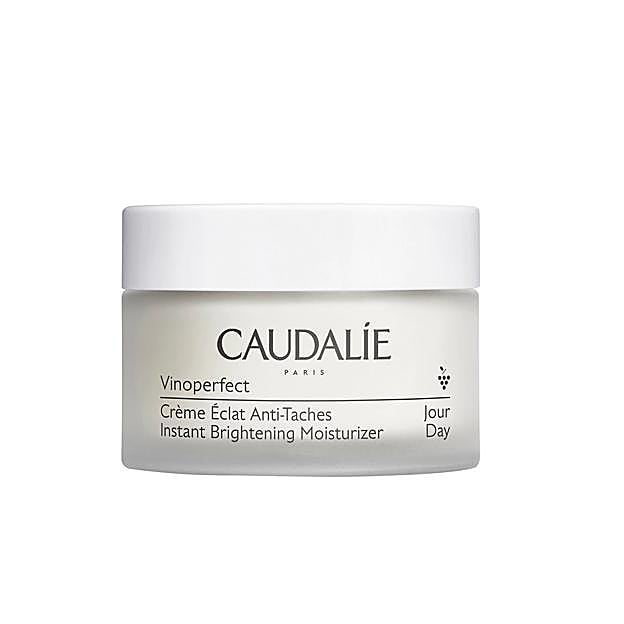 Crema facial Resplandor antimanchas Vinoperfect de Caudalíe.