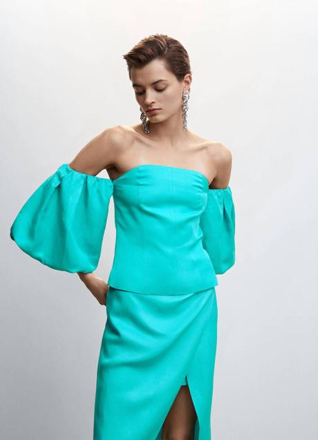 Imagen - Top corsetero turquesa