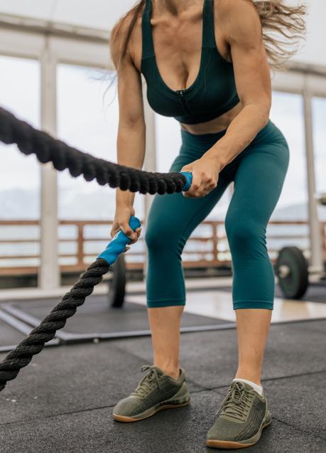 Imagen - Mujer haciendo Battle Rope/ Pexels
