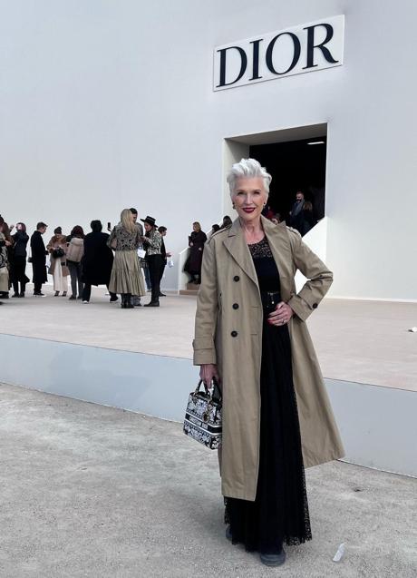 Imagen - Maye Musk con total look de Dior. Foto: @mayemusk.