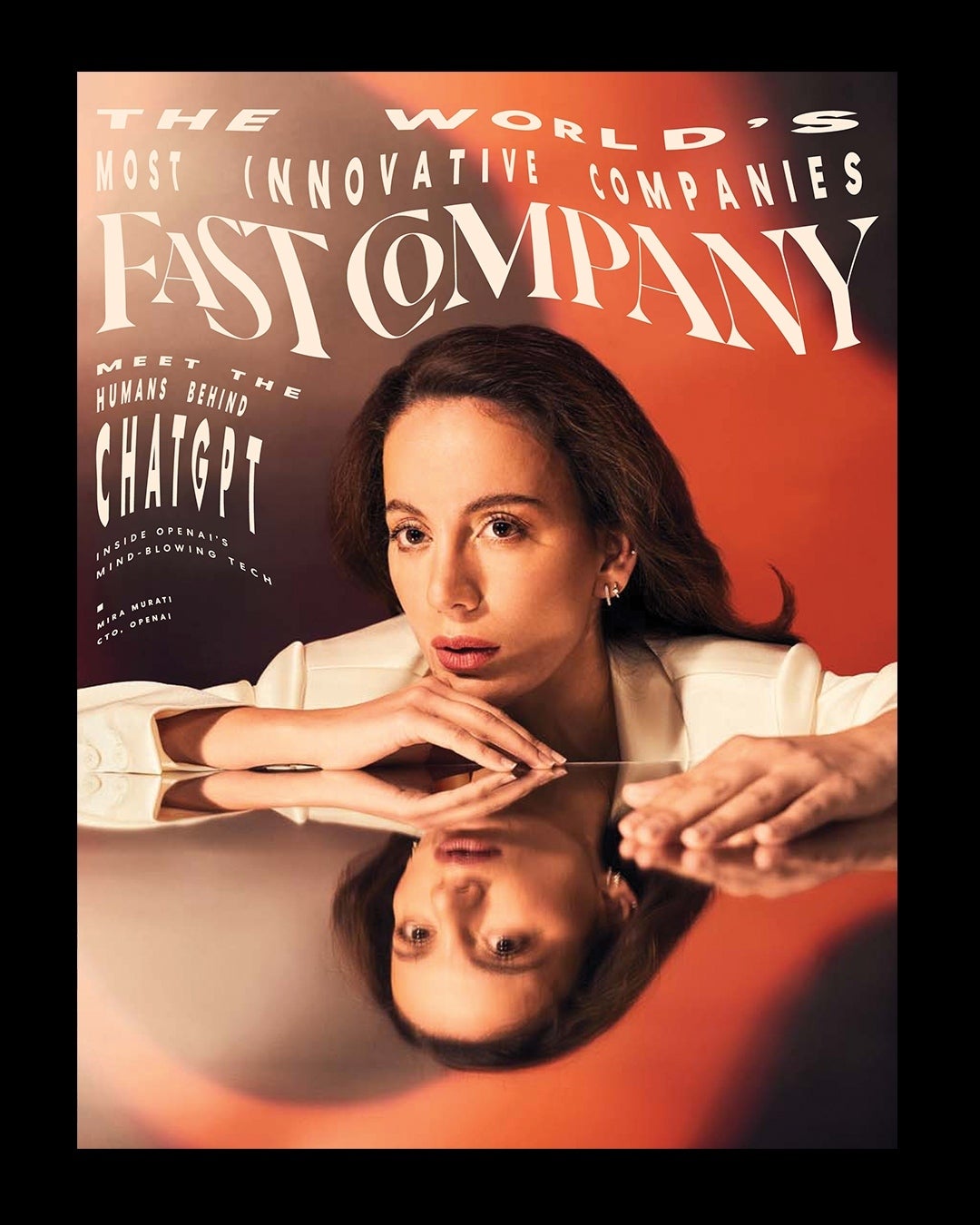 Murati en la portada de The Fast Company, la biblia del universo start-up.