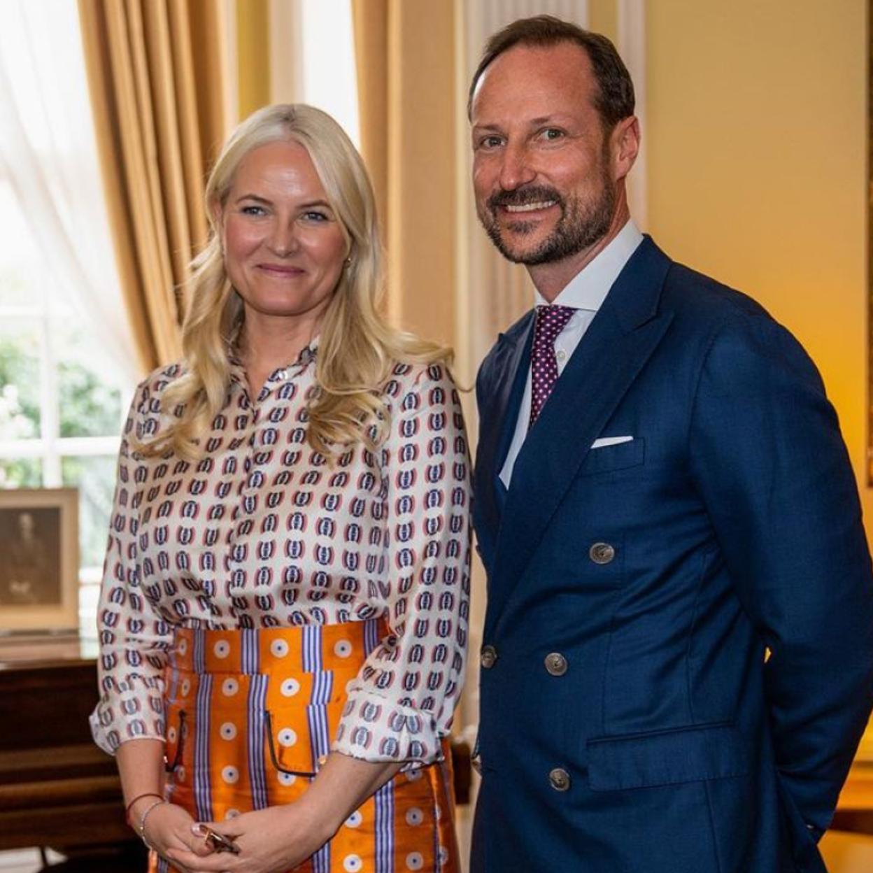 Los príncipes Mette-Marit y Haakon Magnu.