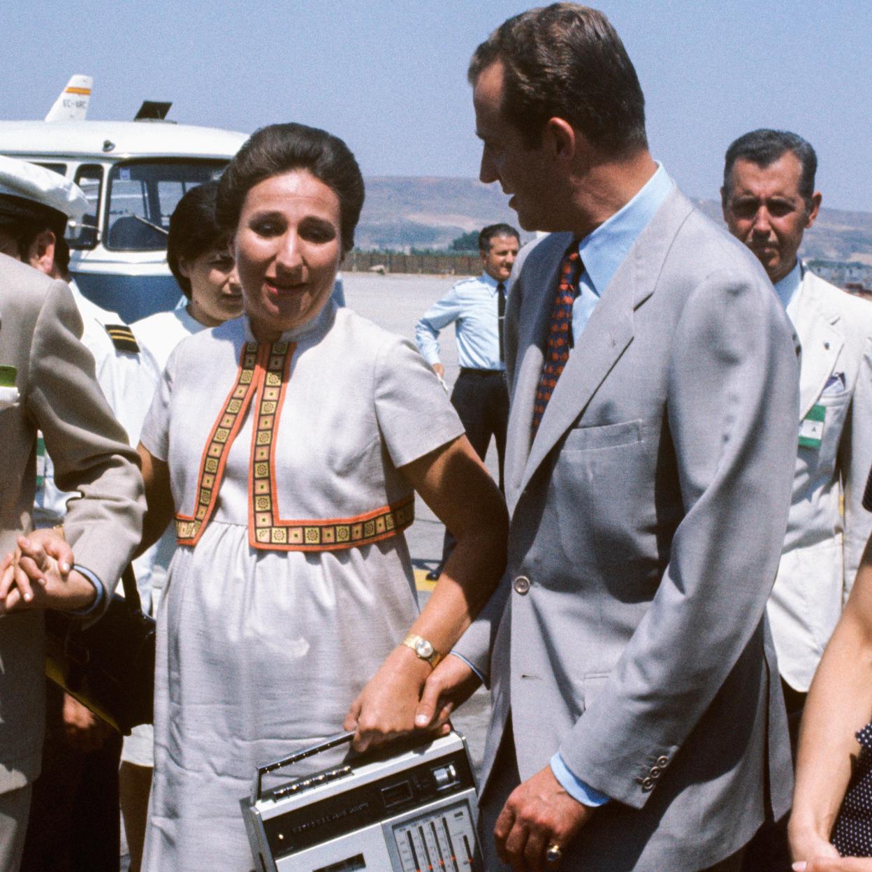 La infanta Margarita junto a su hermano el rey emérito, Juan Carlos I. 